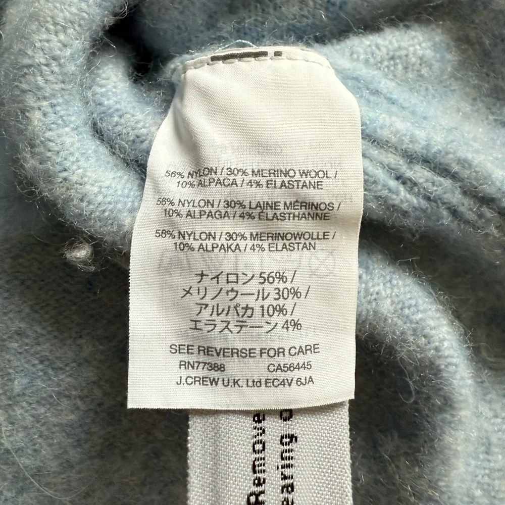 J. Crew Light Blue V-Neck Sweater
